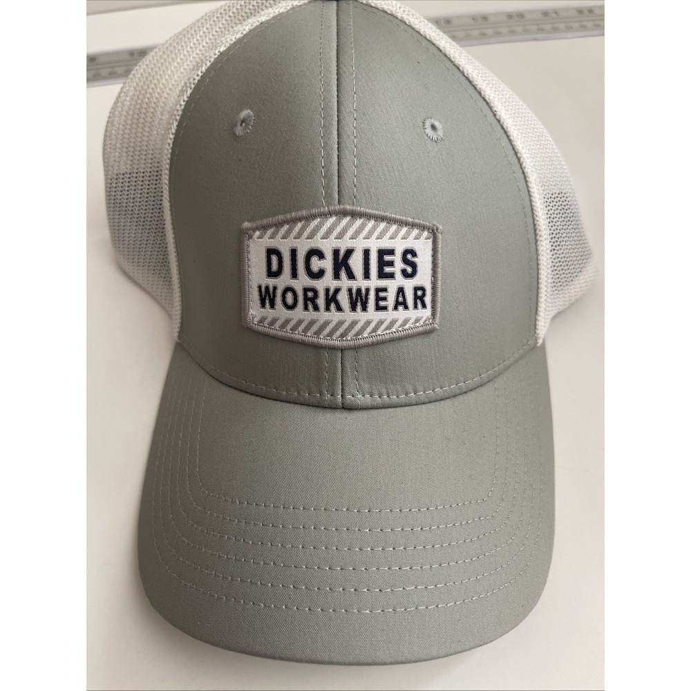 NWT Genuine Dickies Gray ( Nickel) Trucker Hat Flex Fit XL Cooling Temp-iQ Work